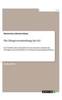 Die Hauptversammlung der AG: Ein Überblick über Auskunftsrecht des Aktionärs, Stimmrechte, Nichtigkeit und Anfechtbarkeit von Hauptversammlungsbeschlüssen(German)