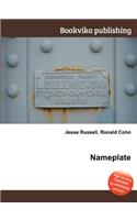 Nameplate: (English)