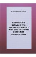 Elimination between two unknown equations with two unknown quantities Analysis of curves: (English)