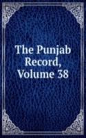Punjab Record, Volume 38
