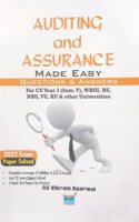 Auditing and Assurance Made Easy- Questions and Answers Book For Semester 5 Students [Perfect Paperback] CS Vikram Agarwal