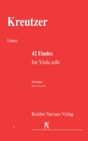42 Etudes for Viola solo