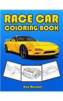Race Car Coloring Book