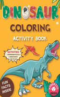 Dinosaur Coloring Activity Book