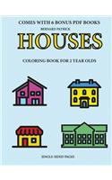 Coloring Books for 2 Year Olds (Houses)