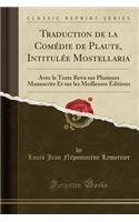 Traduction de la Comédie de Plaute, Intitulée Mostellaria