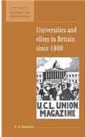 Universities and Elites in Britain since 1800