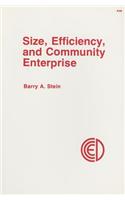 Size, Efficiency, and Community Enterprise