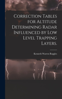 Correction Tables for Altitude Determining Radar Influenced by Low Level Trapping Layers.
