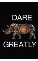 Dare Greatly a daily journal