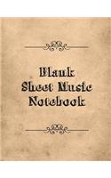 Blank Sheet Music Notebook: Songwriting Journal With Guitar Tabs