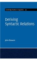 Deriving Syntactic Relations