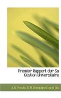 Premier Rapport Dur Sa Gestion Universitaire