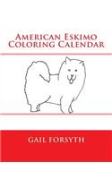 American Eskimo Coloring Calendar