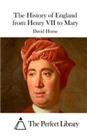The History of England from Henry VII to Mary
