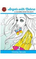 Angels with Nature: A Colouring Book for Adults(English)