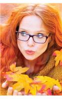 Autumn Oak Redhead Grid Notebook: 150 Page Grid Notebook Journal Diary
