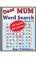 Dear Mum Word Search Book