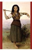 "Shepherdess" by William-Adolphe Bouguereau - 1889: Journal (Blank / Lined)(Art of Life Journals)