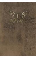 Monogram "e" Any Day Planner Notebook: (5 Monogram Buffalo 150 Planner)