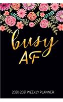 Busy AF 2020-2021 Weekly Planner
