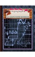 A Perfect Christmas Gifts for Math & Science Students Graph Lined Paper Composition Notebook 1/4 inch squares Quad Blank Ruled 4x4 Squared inches.
