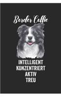 Border Collie: Notizbuch/Tagebuch/Aufgabenheft/120 Seiten/Blanke Seiten,6x9 Zoll