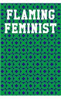 Flaming Feminist: Guitar Tab Notebook 6"x9" 120 Pages