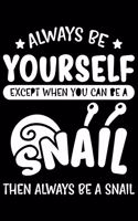 Always Be Yourself Except When You Can Be A Snail Then Always Be A Snail