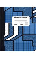 Graph Paper Notebook Quad Ruled 5x5: Art and Science - Composition Notebook for Girls Boys Students - cute Notebook for College School - Geometric Shapes Design