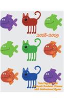 2018-2019 Cute Dog and Fish 18 Month Academic Planner with Motivational Quotes: July 2018 To December 2019 Weekly and Monthly Large 8.5x11 Organizer with Motivational Quotes(51 2019 Motivational Quotes Planners)