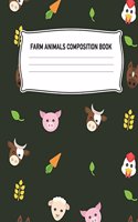 Farm Animals Composition Book