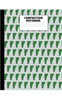 Composition Notebook: Vermont Composition Book College Ruled State Design Lined 100 Page Journal for Primary Elementary Middle Jr. or High School Students