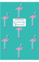 Gratitude Journal: Cultivating an Attitude of Gratitude in Just Five Minutes Each Day Aqua with Pink Flamingo Pattern