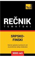 Srpsko-Finski Tematski Recnik - 9000 Korisnih Reci