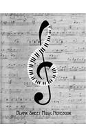 Blank Sheet Music Notebook