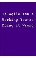 If Agile Isn't Working You're Doing It Wrong