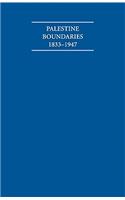 Palestine Boundaries 1833-1947 4 Volume Set Including Boxed Maps