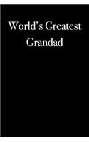 World's Greatest Grandad: Blank Lined Journal: Blank Lined Journal