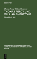 Thomas Percy Und William Shenstone