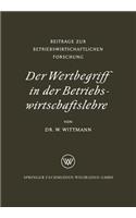 Der Wertbegriff in der Betriebswirtschaftslehre