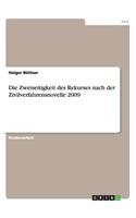 Zweiseitigkeit des Rekurses nach der Zivilverfahrensnovelle 2009