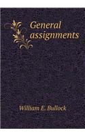 General Assignments