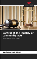 Control of the legality of community acts