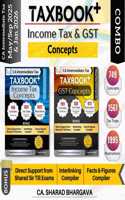 TAXBOOK+ COMBO (INCOME TAX & GST - CONCEPTS) / AY 2025-26 / Set of 2 / Concepts, Tax Traps, Illustrations / Direct Support & Powerful Compilers / CA Inter May/Sept 2025 & Jan 2026