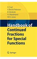 Handbook of Continued Fractions for Special Functions