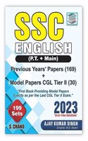 SSC English (P.T. + Main) 199 Sets | 169 Previous Year's Papers + 30 Model Papers CGL Tier 2 | Error Free Solutions | PYQ | Grammar, Vocabulary | Ajay Kumar Singh - S.Chand's Competitive Exam Book 2023 Latest Edition