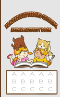Traceable Letters and coloring animal activity book