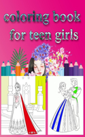 coloring book for teen girls: Adult coloring book, romantic drawing coloring, Youth Coloring Book, 8.5x11