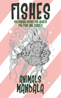 Mandala Colouring Books for Adults for Pens and Pencils - Animals - Fishes